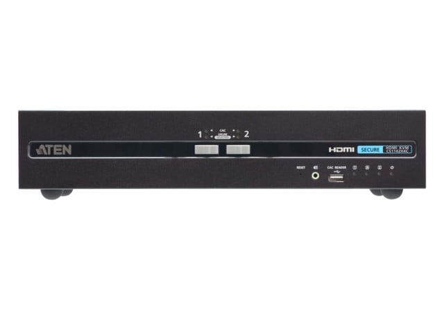 2-PORT USB HDMI DUAL Display PP4.0 Secure KVM W/ CAC Support CS1142H4C