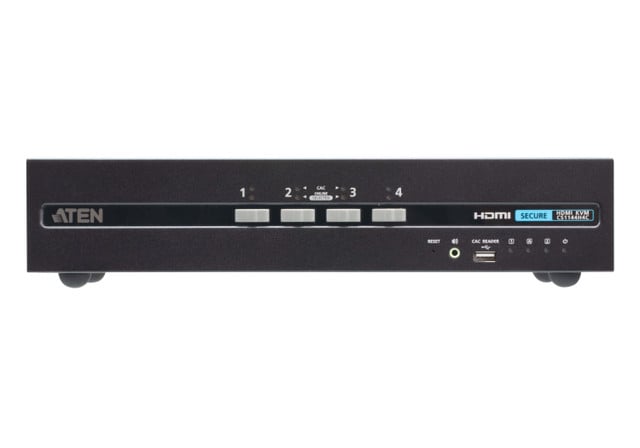 4-PORT USB HDMI DUAL Display PP4.0 Secure KVM W/ CAC Support CS1144H4C