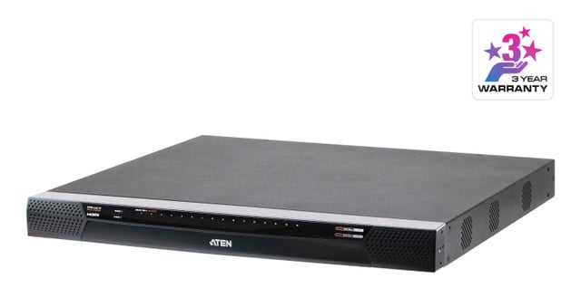 4 Remote & 1 Local Simultaneous Users, 16PORT CAT5 FHD IP KVM WITH Virtual Media KN4016VB