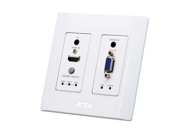 Hdmiand VGA/Audio  Hdbaset Transmitter WALL Plate TYPE WITH POH VE2812AUST