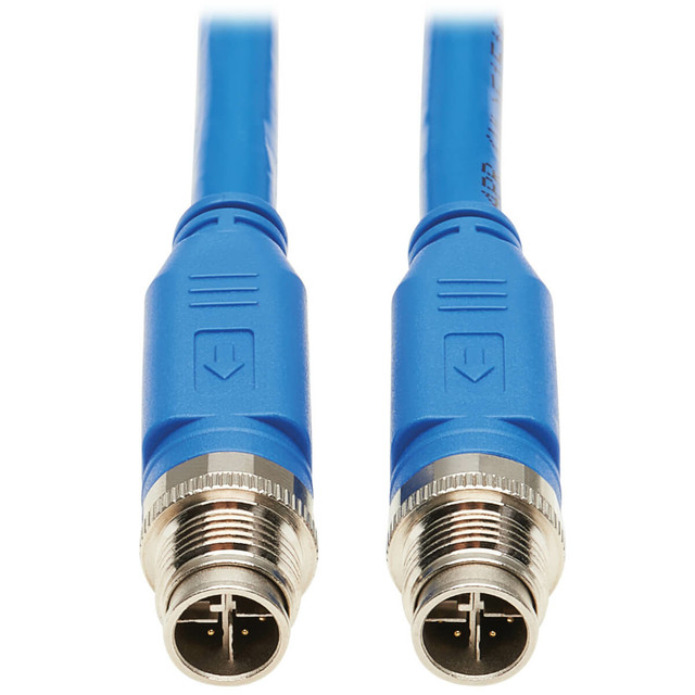 Tripp Lite NM12-6A1-01M-BL M12 X-Code Cat6a 10G Ethernet Cable