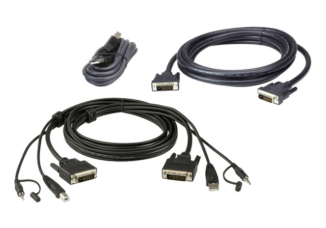 10FT. DUAL Display DVI-D Secure KVM Cable KIT 2L7D03UDX5