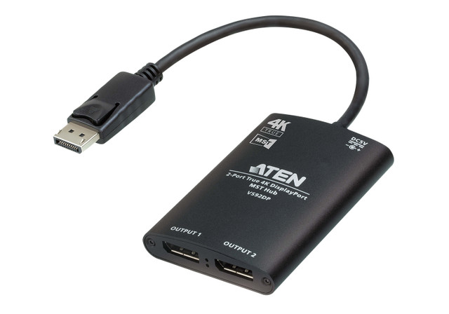 2-PORT TRUE 4K Displayport MST HUB VS92DP