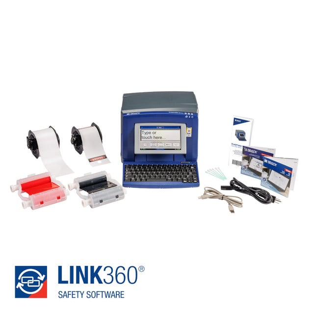 LINK360 Safety Software with BradyPrinter S3100 Printer & Lockout Tagout Materials Kit