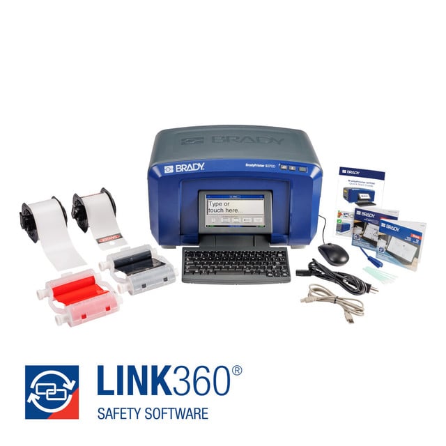 LINK360 Safety Software with Printer S3700 and Lockout Tagout Materials Kit