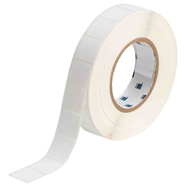 Chemical Resistant Cryogenic Polypropylene Labels for 3" Core Printers - 1" x 1"