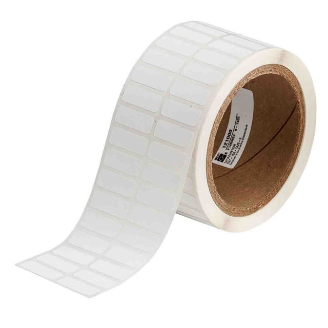 Chemical Resistant Cryogenic Polypropylene Labels for 3" Core Printers - 0.375" x 1"