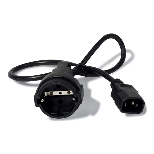 Power CORD, C14 to CEE 7/7 Schuko, 0.6M AP9880