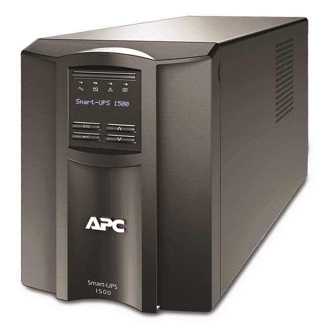 APC Smart-UPS, LINE Interactive, 1500VA, Tower, 120V, 8X NEMA 5-15R Outlets, SMA SMT1500CNC