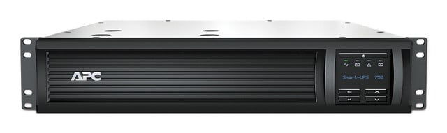 APC Smart-UPS, LINE Interactive, 750VA, Rackmount 2U, 120V, 6X NEMA 5-15R Outlet SMT750RM2UCNC