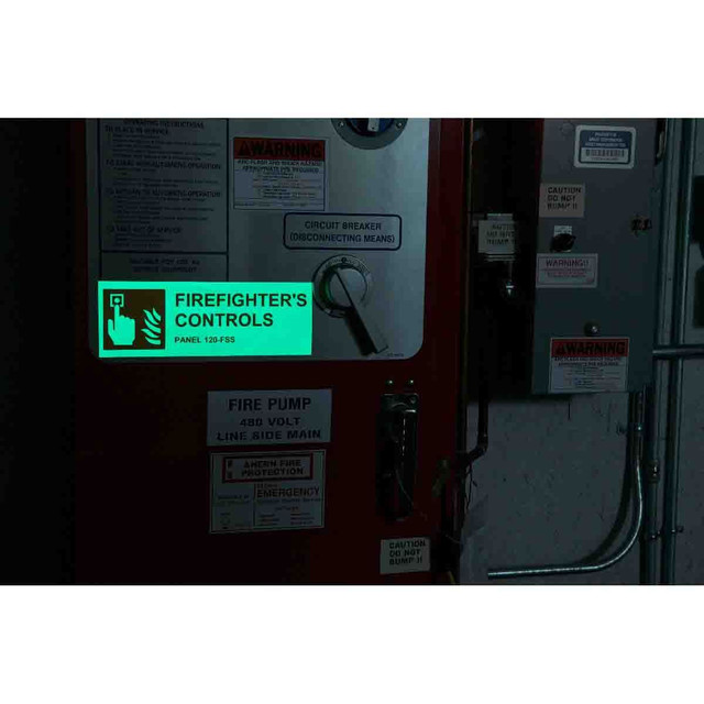 BradyGlo Glow-in-the-Dark Label Tape, Bulk, for M7 Printers - 1"