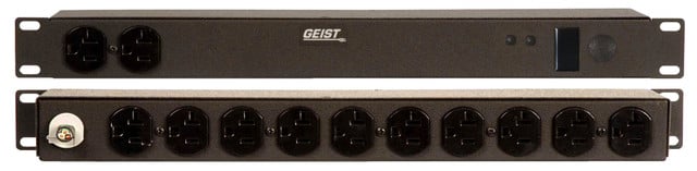 Vertiv Geist JRN122-102D20TL5 power distribution unit (PDU) 12 AC outlet(s) 0U Black