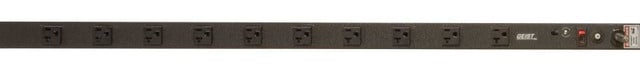 Vertiv Geist NSVA100-102S20 power distribution unit (PDU) 10 AC outlet(s) 0U Black