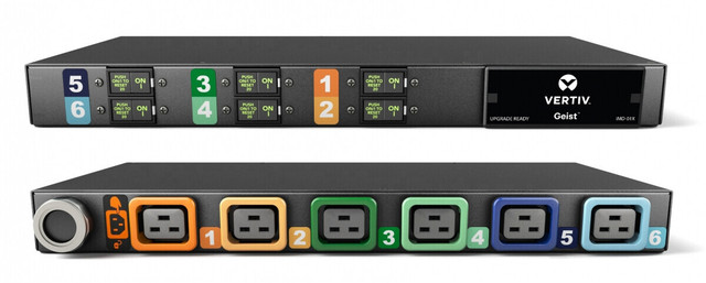 Vertiv I10109L power distribution unit (PDU) 6 AC outlet(s) 1U Black