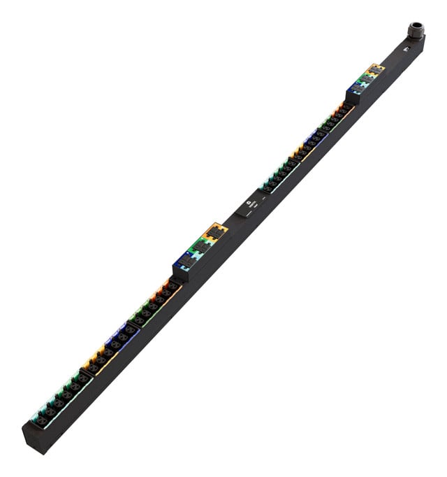 RPDU, Basic Upgradeable, 60/63A, 240/415V WYE, 43.4KW, Vertical, (36) Combinatio VP1U60A2