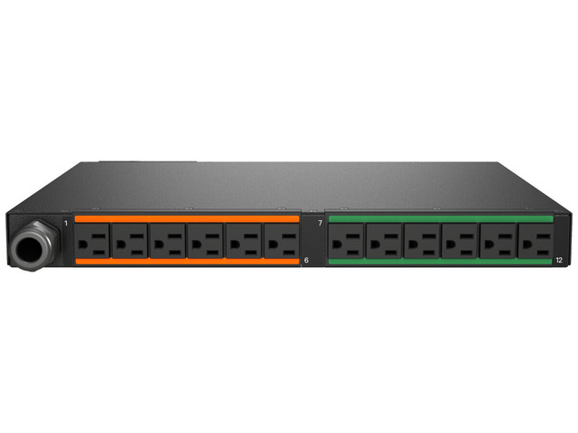 RPDU, Switched UNIT Level Monitoring EC, 30A, 120V, 2.8KW, Horizontal, (12) NEMA VP5N31A0