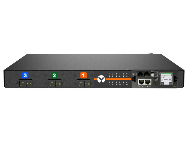 RPDU, Switched UNIT Level Monitoring EC, 35A, 208V Delta, 10.0KW, Horizontal, (1 VP5N41A0