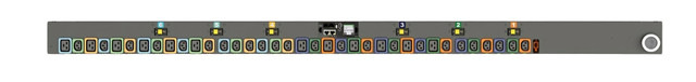 RPDU, Monitored Outlet Level EC, 50A, 208V Delta, 14.4KW, Vertical, (24) Locking VP6N50A1