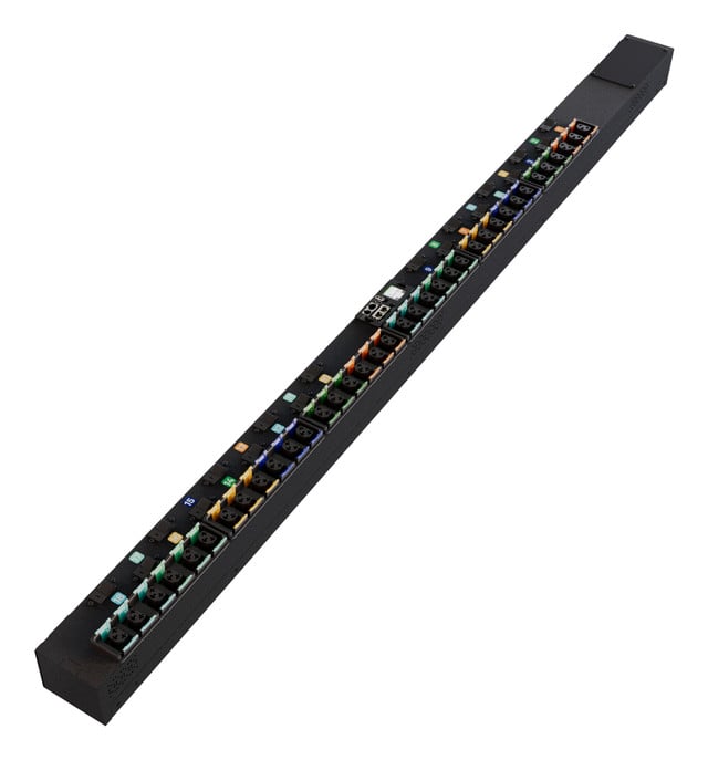 RPDU, Monitored Outlet Level, 80A, 240/415V WYE, 57.6KW, Vertical, (36) Combinat VP6UA0A0
