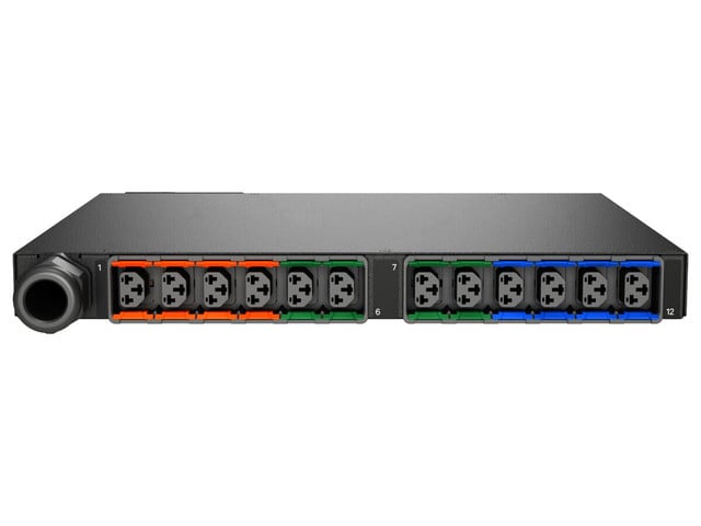 RPDU, Switched Outlet Level Monitoring EC, 30A, 208V Delta, 8.6KW, Horizontal, ( VP7N31A3