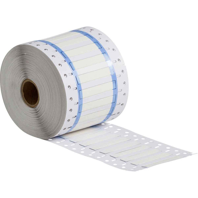 PermaSleeve Heat Shrink Wire and Cable Labels, 3/32" Dia, 1", White