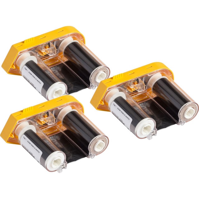 R4300 Series Halogen Free Ribbon for M6 Printers - Black, 3 Pack