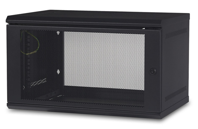 APC Netshelter 6U Wallmount RACK Enclosure Cabinet, Single Hinged, Switch Depth, AR106
