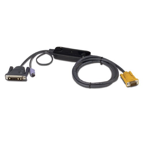 Keyboard / Video / Mouse (KVM) Cable - 8 PIN MINI-DIN, 13W3 (M) - HD-15 (M) - 12 AP5255