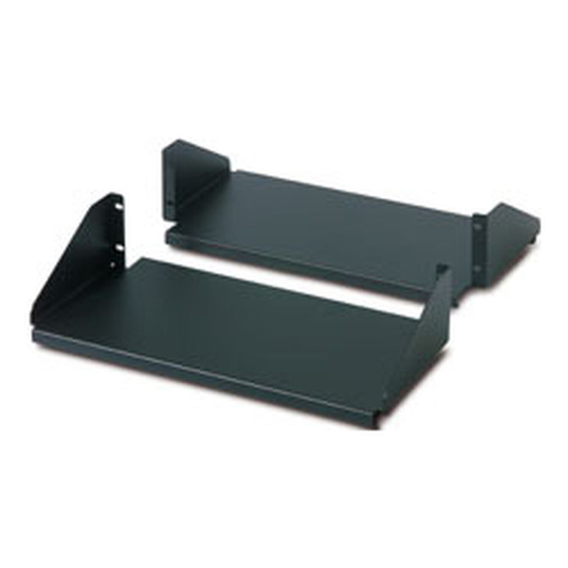 Double Sided Fixed Shelf for 2-POST RACK 250 LBS Black AR8422