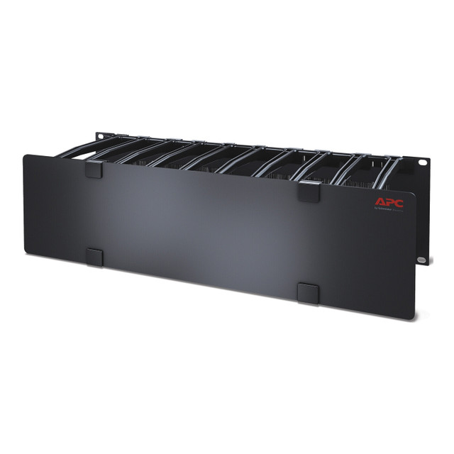 3U Horizontal Cable Manager, 6 Fingers TOP and Bottom AR8605