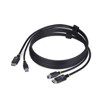 6FT (1.8M) Displayport and USB 5GBPS KVM Cable, 4K 60HZ, DP 1.2 and USB Combo CA DU1226-KVM-Cable