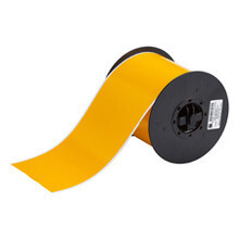 Brady BBP31 Indoor/Outdoor Vinyl Tape - Yellow - 4 inch x 100 ft