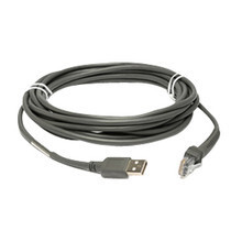 Zebra Technologies CBA-U10-S15ZAR 15FT USB Series A Connection Straight Cable