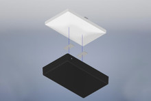 Black ABS Plastic Stick-on Cover for Cisco Meraki WI-FI Access Points 33-MR53-CVR