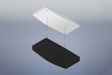 Black ABS Plastic Stick-on Cover for Larger Cisco Meraki WI-FI Access Points 33-MR56-CVR