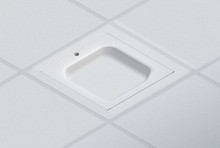 Retrofit DOOR for Model 1047 Ceiling Enclosure, White ABS Plastic DOME DOOR 38-47-Lpdome