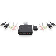 Iogear GCS52DP 2PORT USB Displayport Cable KVM Switch