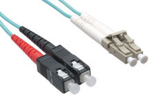 Axiom LCSCOM4MD10M-AX LC/SC Multimode Duplex OM4 50/125 Fiber Optic Cable