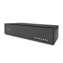 Secure 8-PORT DUAL-Monitor KVM Switch, DVI, NIAP 4.0 Desktop KVM, Metal Housing, CK4-D208C