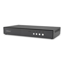 Secure 4-PORT KVM Switch, Displayport, 4K 30HZ, NIAP 4.0 Desktop KVM, Metal HOUS CK4-P104C