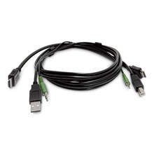 6FT (1.8M) HDMI KVM Cable, USB 2.0, 3.5MM Audio, Universally Compatible Combo CA Skhdmmkvm-06-TAA