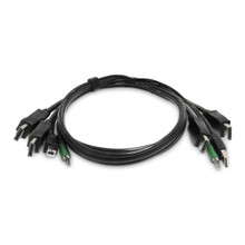 6FT (1.8M) Displayport KVM Cable, USB 2.0, 3.5MM Audio, Universally Compatible C SK2DPMMKVM06-TAA