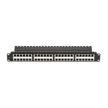 CAT6 FEED-Through HIGH-Density Patch Panel - 1U, Shielded, 48-PORT JPM816A-HD