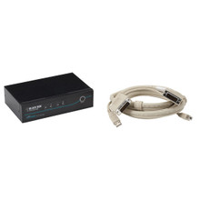 Desktop KVM Switch - DVI-D WITH Emulated USB Keyboard/Mouse, 2-PORT, Cables INCL KV9612A-K