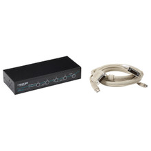 Desktop KVM Switch - DVI-D WITH Emulated USB Keyboard/Mouse, 4-PORT, Cables INCL KV9614A-K