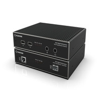 MST KVM Extender OVER CATX/Fiber - QUAD-Monitor, 4K Displayport, USB HID, Serial Kvxhp-400