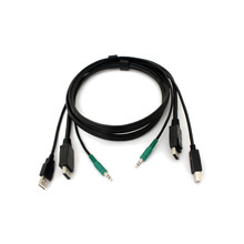 Secure KVM Cable - EACH END (1) USB, (1) HDMI, (1) 3.5MM Audio, 6-FT. (1.8-M) Skvmcbl-HDMI-06