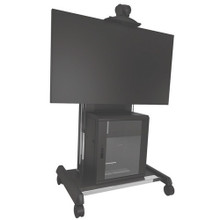 THIS Mobile Fusion AV CART Incorporates Rounded Edges and Sleek Features to GIVE Xvaub