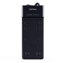 Cyberpower CSB806R1 Surge, Black, NEMA 5-15P Input - 8 - NEMA 5-15R Output - 1 Y CSB806R1