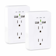 CyberPower MP18HO007 socket-outlet 2 x USB A + 2 x NEMA 5-15 White
